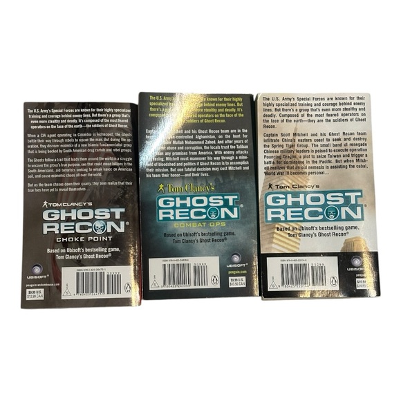 Bundle of 3 Ghost Recon Tom Clancey Paperback Books EUC - Picture 4 of 4